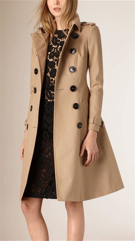 usa burberry womens waist length trench coat